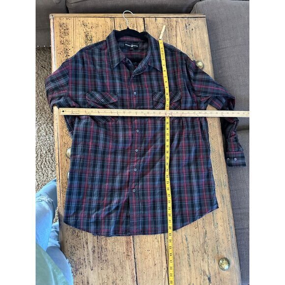 Beverly Hills Polo Men's Black Dress Shirt size 3XLB long sleeve collared cotton - Picture 6 of 6